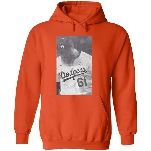 Will Klein 61 Los Angeles Dodgers Mlb Baseball Hoodie - Image 6