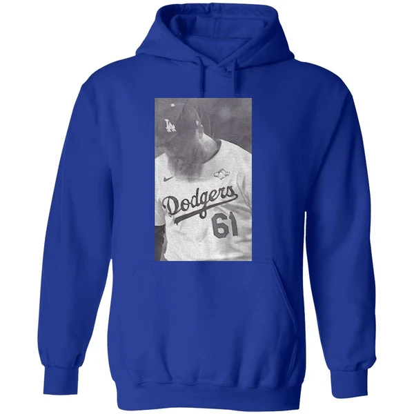 Will Klein 61 Los Angeles Dodgers Mlb Baseball Hoodie - Image 7