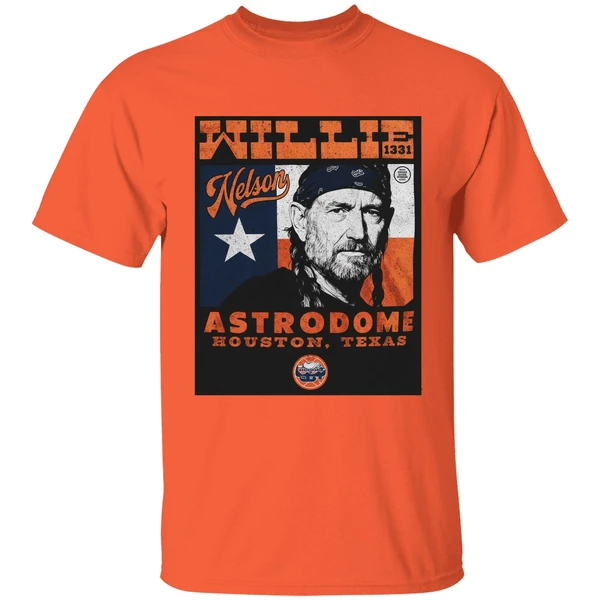 Willie Nelson Astrodome Houston Astros Texas Shirt - Image 3