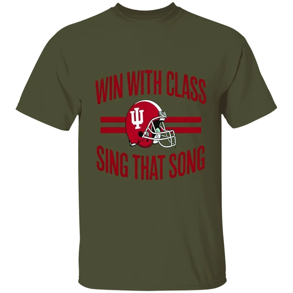 Win With Class Sing That Song Indiana Hoosiers Football Shirt - Image 3