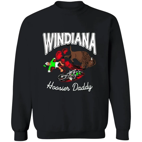 Windiana Hoosier Daddy Indiana Hoosiers Beat Oregon Ducks Sweatshirt - Image 9