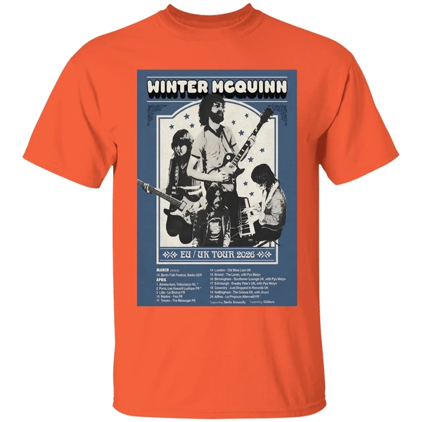 winter mcquinn 2026 tour eu uk poster shirt orange