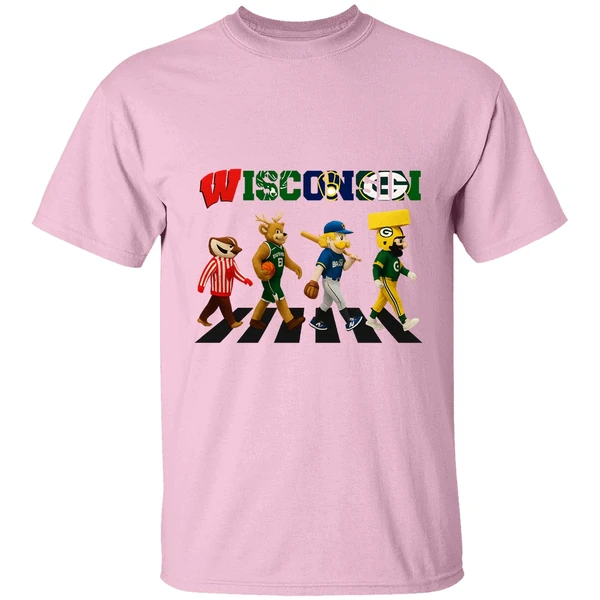 Wisconsin Abbey Road Sports Team Logo Mascot Shirt Wisconsin Abbey Road Sports Team Logo Mascot Shirt