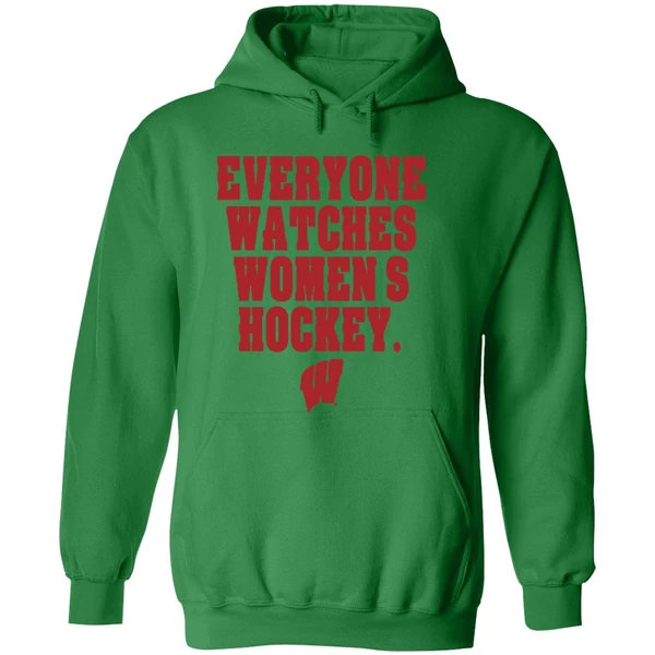 Wisconsin Badgers Everyone Watches Womens Hockey Hoodie - Image 2