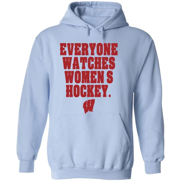 Wisconsin Badgers Everyone Watches Womens Hockey Hoodie - Image 4