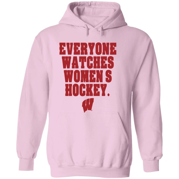 Wisconsin Badgers Everyone Watches Womens Hockey Hoodie - Image 5