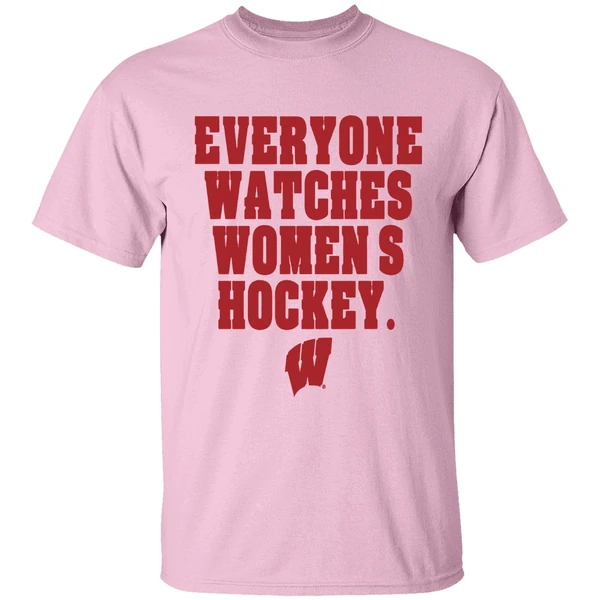 Wisconsin Badgers Everyone Watches Womens Hockey Shirt - Image 3
