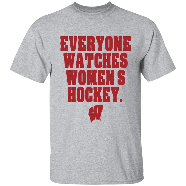 Wisconsin Badgers Everyone Watches Womens Hockey Shirt - Image 9
