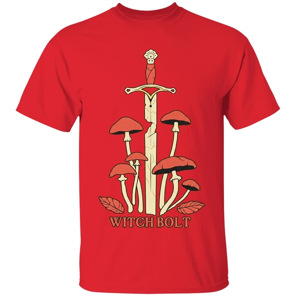 Witch Bolt Shroom Sword Shirt - Image 7