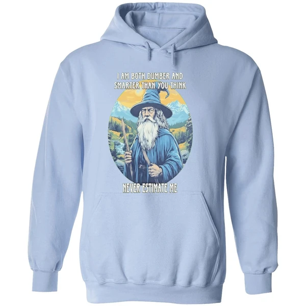 Wizard I Am Both Dumber And Smarter Than You Think Never Estimate Me Hoodie - Image 4