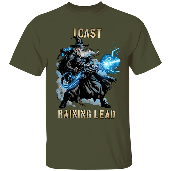 Wizard I Cast Raining Lead Shirt - Image 4