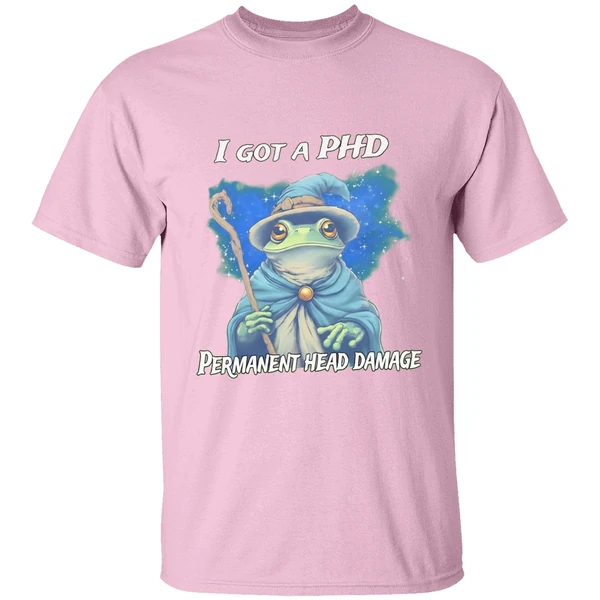 Wizard I Got A Phd Permanent Head Damage Shirt - Image 3