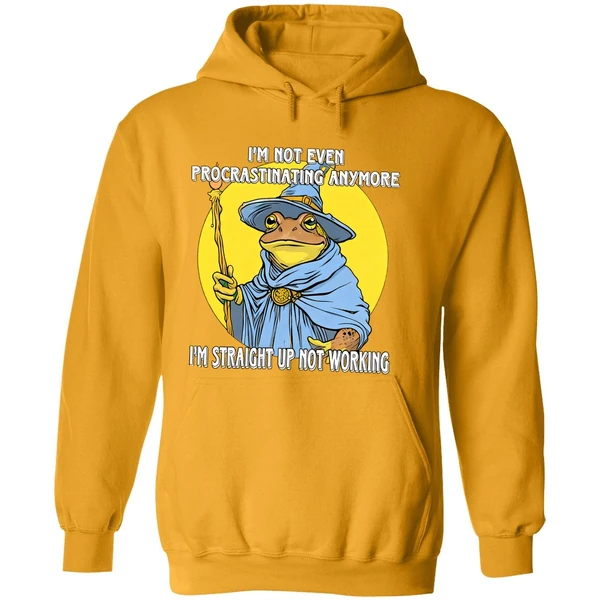 Wizard Im Not Even Procrastinating Anymore Im Straight Up Not Working Hoodie