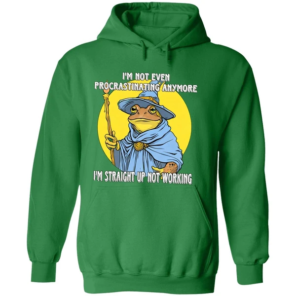 Wizard Im Not Even Procrastinating Anymore Im Straight Up Not Working Hoodie - Image 2