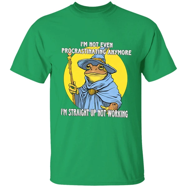 Wizard Im Not Even Procrastinating Anymore Im Straight Up Not Working Shirt - Image 2