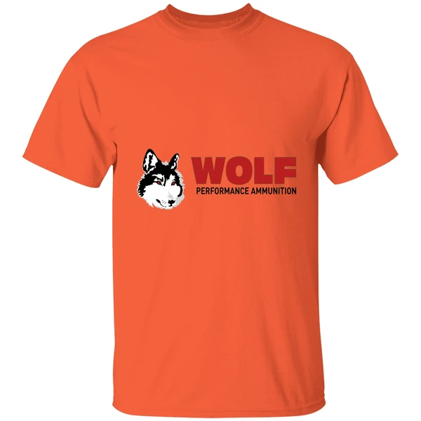 wolf performance ammunition shirt orange