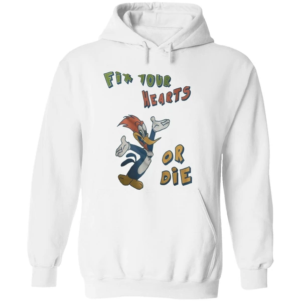 Woody Woodpecker Fix Your Hearts Or Die Hoodie - Image 8