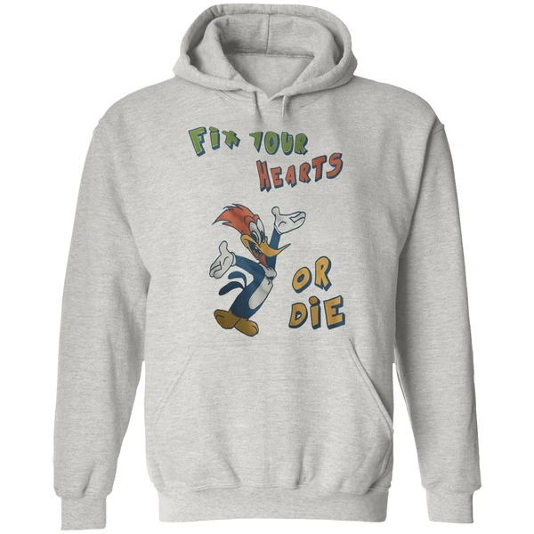 Woody Woodpecker Fix Your Hearts Or Die Hoodie - Image 9