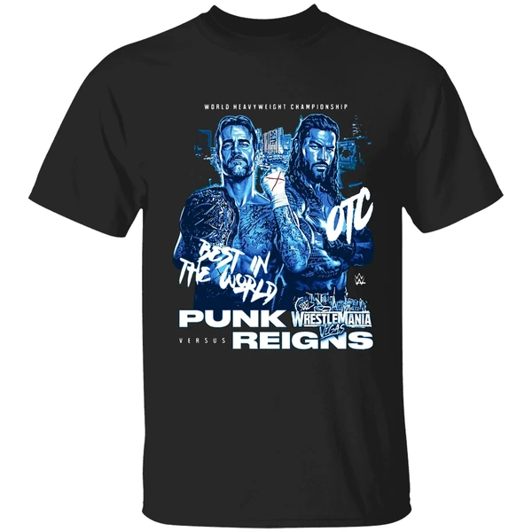 Wrestlemania 42 Cm Punk Vs Roman Reigns Matchup Shirt