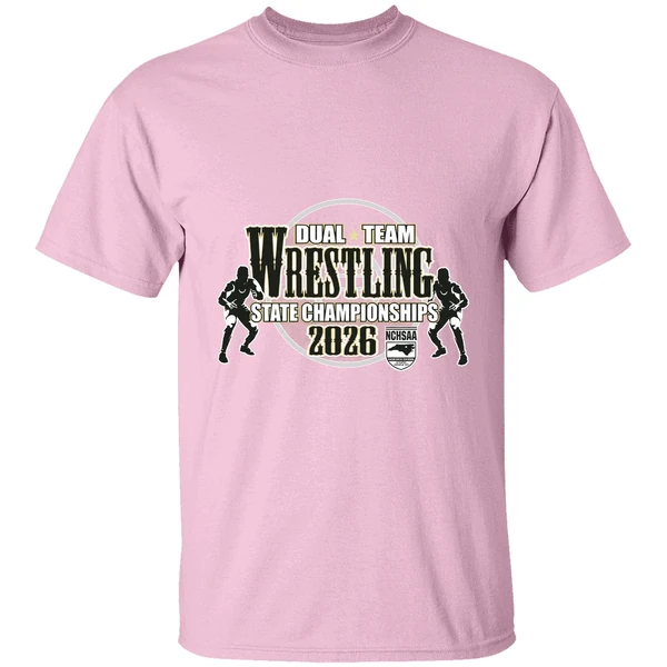 wrestling dual team nchsaa 2026 state championships shirt lightpink