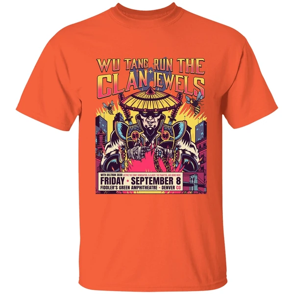 wu tang clan run the jewels shirt orange