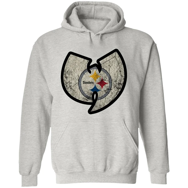 Wutang Pittsburgh Steelers Vintage Hoodie - Image 9