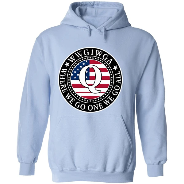 Wwg1wga Where We Go One We Go All Qanon Flag Emblem Hoodie - Image 4
