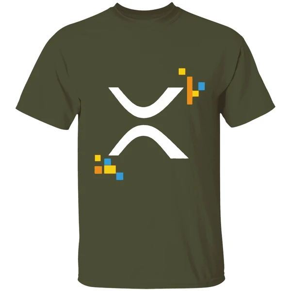 xrp ledger xrpl logo shirt militarygreen