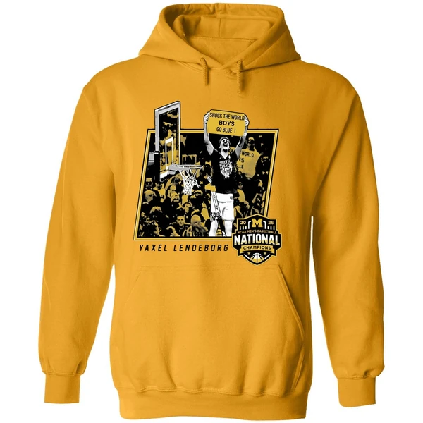 Yaxel Lendeborg Shock The World Boys Michigan Basketball 2026 Hoodie