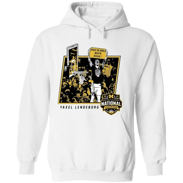 Yaxel Lendeborg Shock The World Boys Michigan Basketball 2026 Hoodie - Image 8
