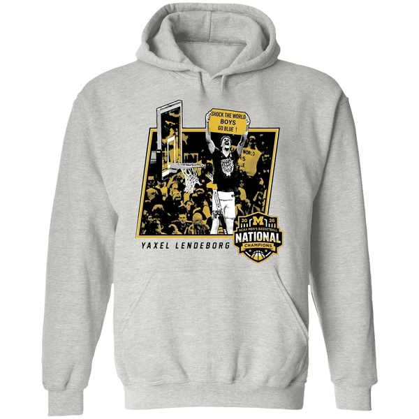 Yaxel Lendeborg Shock The World Boys Michigan Basketball 2026 Hoodie - Image 9