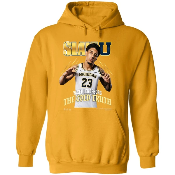 Yaxel Lendeborg The Cold Truth Michigan Wolverines Nba Slam U Hoodie