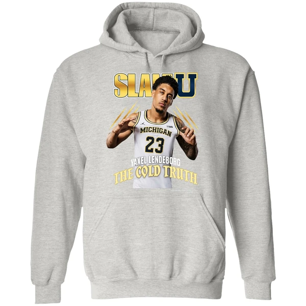 Yaxel Lendeborg The Cold Truth Michigan Wolverines Nba Slam U Hoodie - Image 9