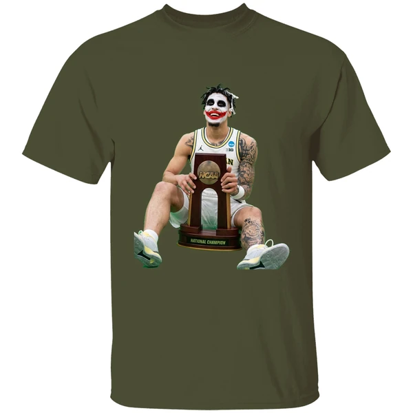 Yaxel Lendeborg The Joker Why So Serious 2026 Michigan Wolverines Ncaa Champions Shirt - Image 4