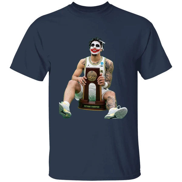 yaxel lendeborg the joker why so serious 2026 michigan wolverines ncaa champions shirt navy