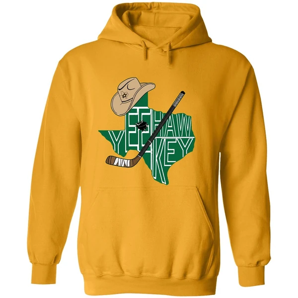 Yee Hawkey Texas Hockey Tees By You Hoodie