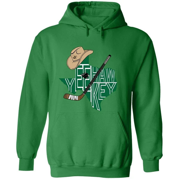 Yee Hawkey Texas Hockey Tees By You Hoodie - Image 2