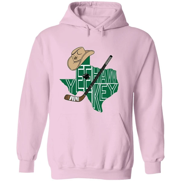 Yee Hawkey Texas Hockey Tees By You Hoodie - Image 5