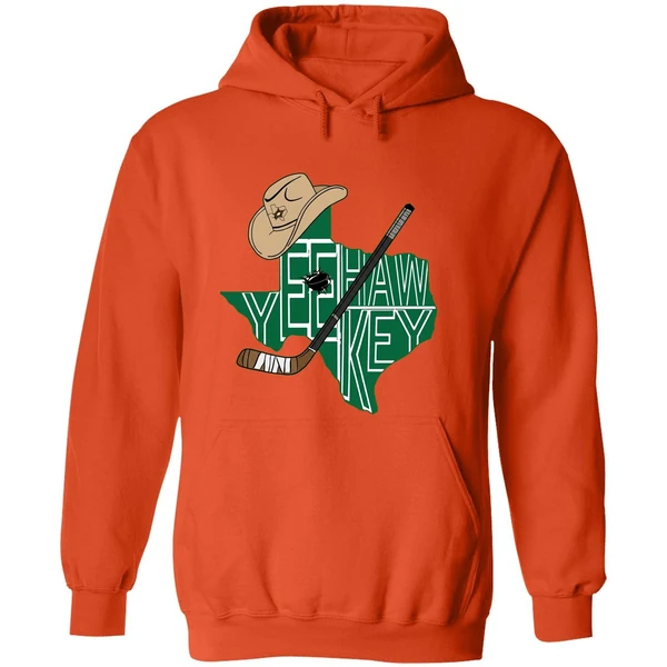 Yee Hawkey Texas Hockey Tees By You Hoodie - Image 6