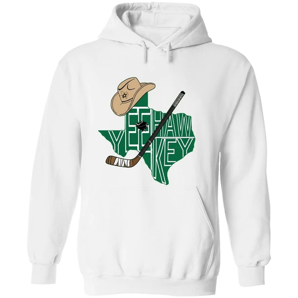 Yee Hawkey Texas Hockey Tees By You Hoodie - Image 8