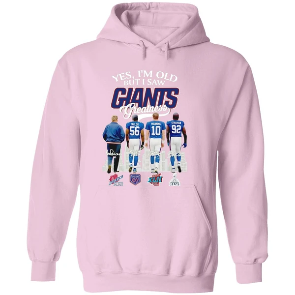Yes I Am Old But I Saw Greatness Giants 2025 Signature Hoodie - Image 5