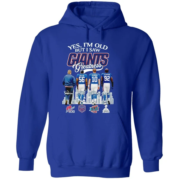 Yes I Am Old But I Saw Greatness Giants 2025 Signature Hoodie - Image 7