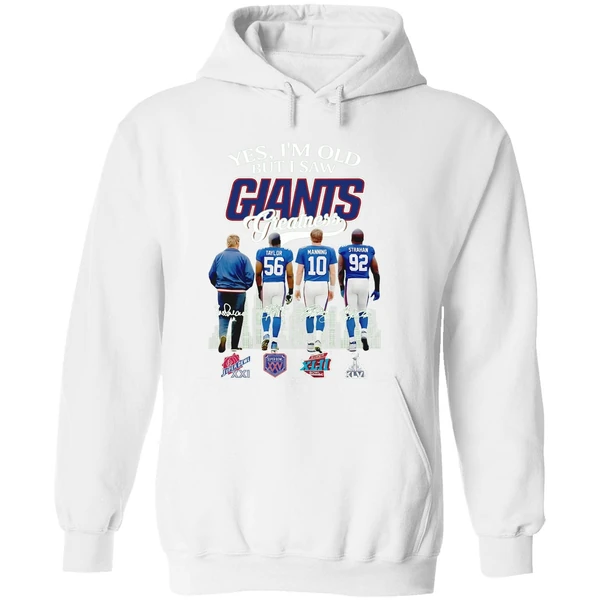 Yes I Am Old But I Saw Greatness Giants 2025 Signature Hoodie - Image 8