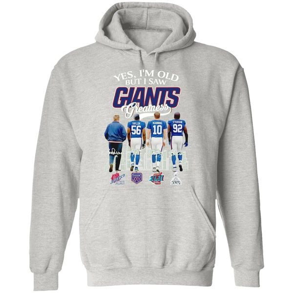 Yes I Am Old But I Saw Greatness Giants 2025 Signature Hoodie - Image 9