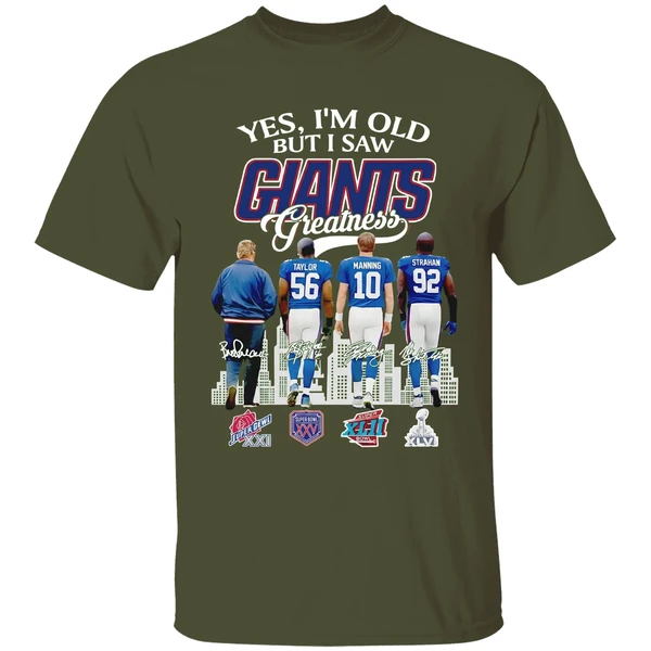 Yes I Am Old But I Saw Greatness Giants 2025 Signature Shirt - Image 4
