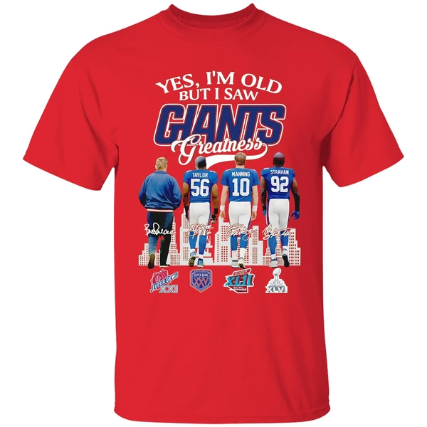 Yes I Am Old But I Saw Greatness Giants 2025 Signature Shirt - Image 7