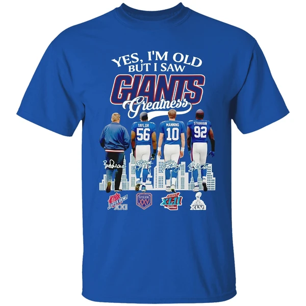 Yes I Am Old But I Saw Greatness Giants 2025 Signature Shirt - Image 8