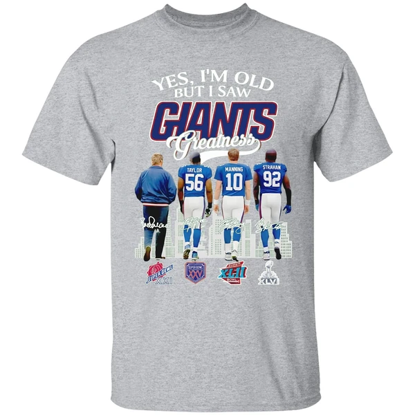 Yes I Am Old But I Saw Greatness Giants 2025 Signature Shirt - Image 9