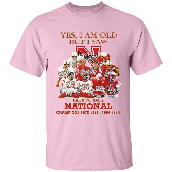 Yes I Am Old But I Saw Nebraska Cornhuskers Back To Back National Champions Shirt Yes I Am Old But I Saw Nebraska Cornhuskers Back To Back National Champions Shirt