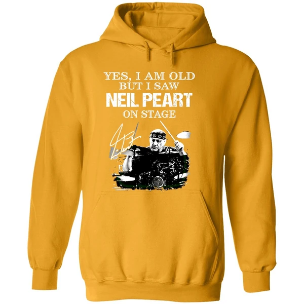 Yes I Am Old But I Saw Neil Peart On Stage Signatures Hoodie